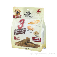 Large Flat Bottom Pet Packaging Plastic Bag For Dog Food With Valve Zip Lock Food Grade Bag